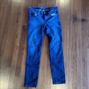 American Eagle Outfitters Dark Blue Super Stretch Jeans